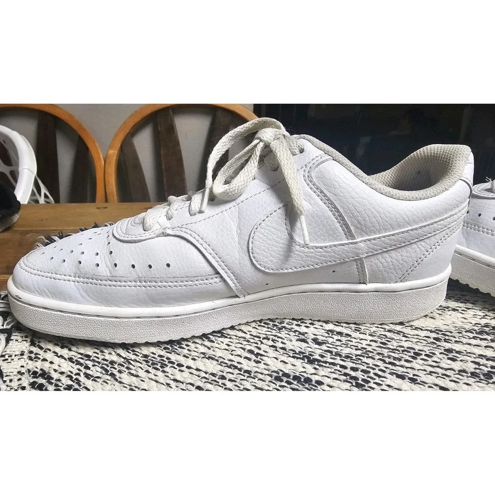 Nike‎ Court Vision Low Triple White CD5434-100 Women's Sizes 8.5